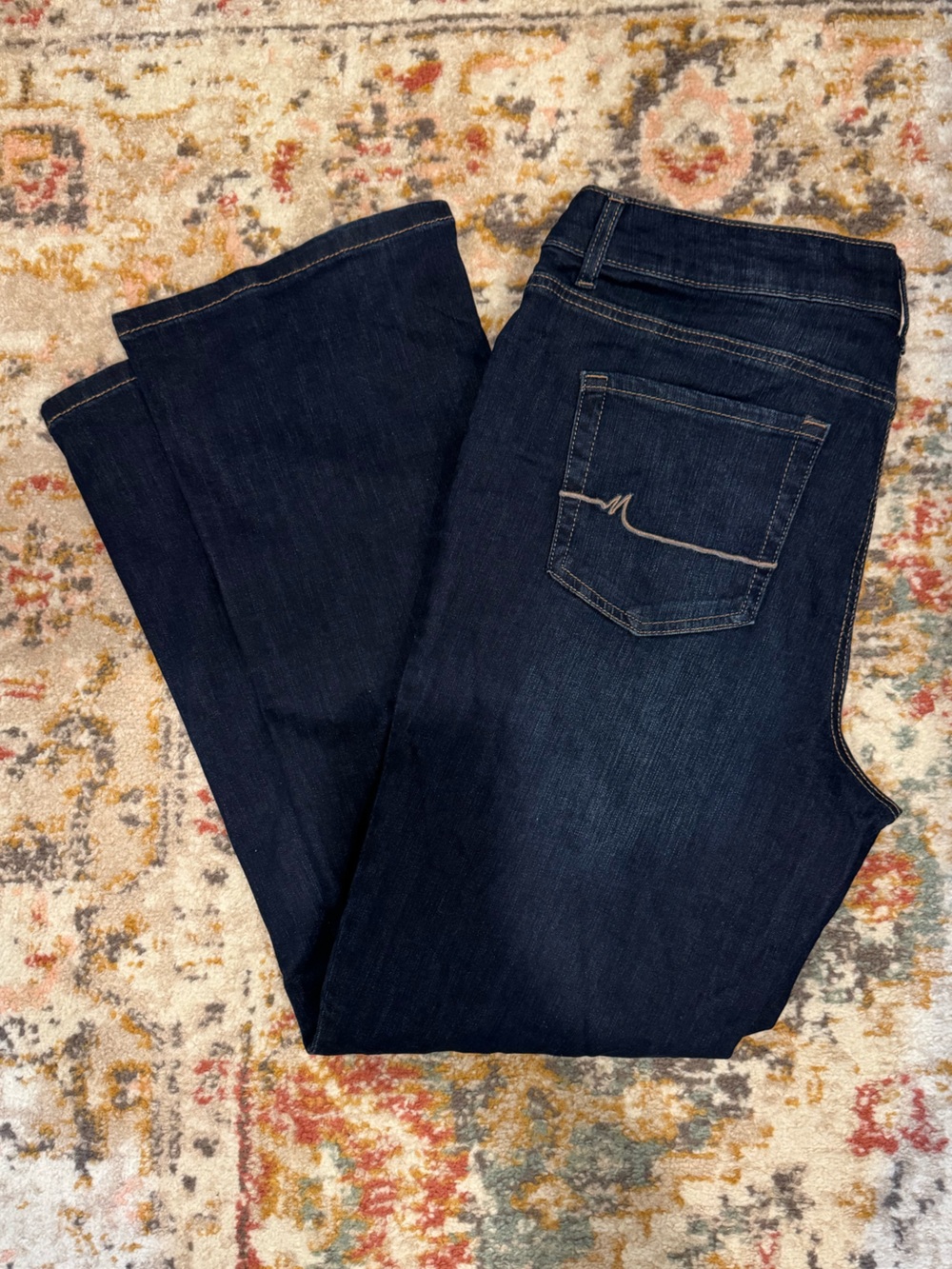 Maurices Women's Dark Blue Straight Jeans